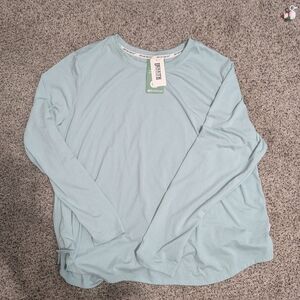 Duluth Trading Seafoam Green Crew Neck Shirt